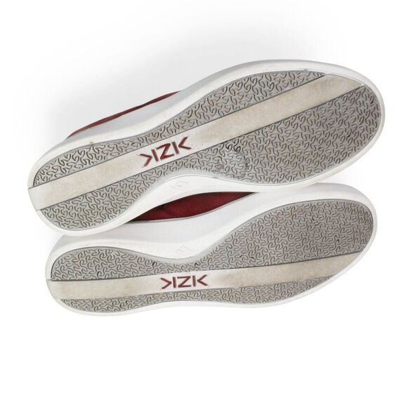 Kizik Paris Suede Slip-on Casual Everyday Handsfree Sneakers 'Maroon' Women's 6 - Picture 8 of 11